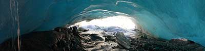 underneath the Rhone gletscher, Switzerland