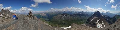 summit of the Piz Blaisun (3.200 m), Albula Alps, Swizterland