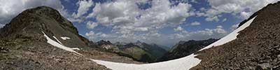 On my way to the summit of the Fluela Schwarzhorn (3.200 m), Albula Alps, Switzerland